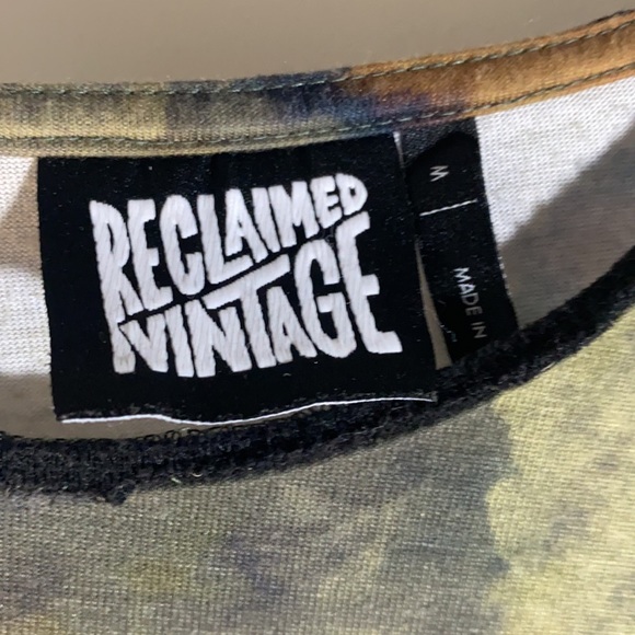 Reclaimed vintage earth blot dye T - Picture 3 of 4